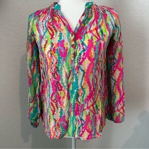 Lilly Pulitzer Dripping in Jewels Elsa Tunic 100% Silk